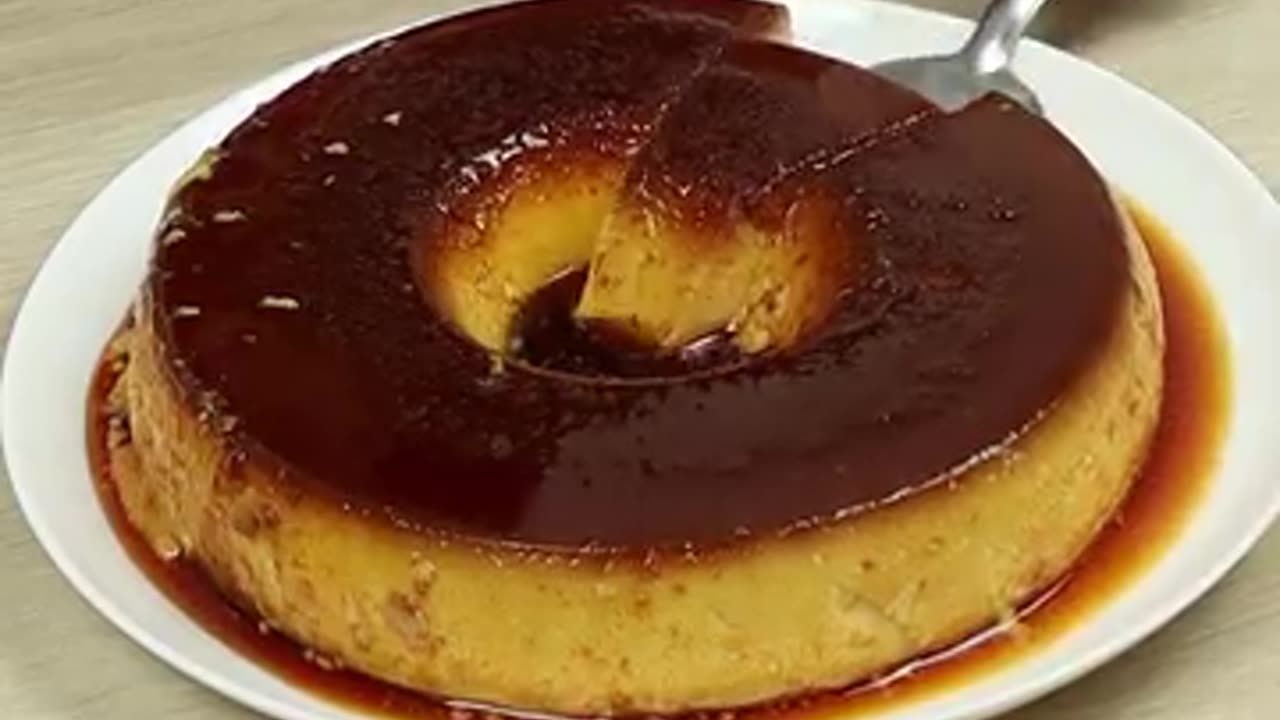 Delicious cake corn pudding. Dessert for everyone