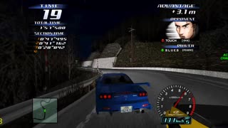 Initial D Arcade Stage 3 - Mazda RX7 Spirit R Legend Of The Street Walkthrough Pt 24(Flycast HD)