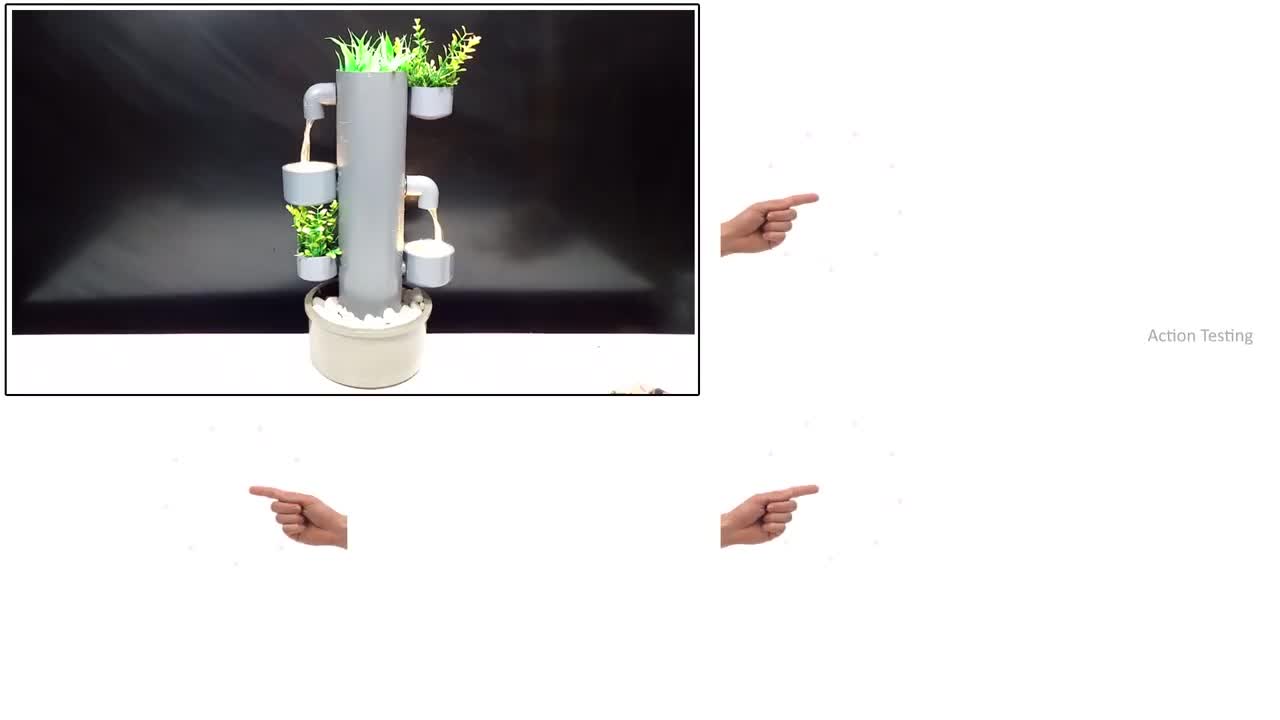 Diy_Mini Water Fountain Using PVC Pip_Table Top Waterfall