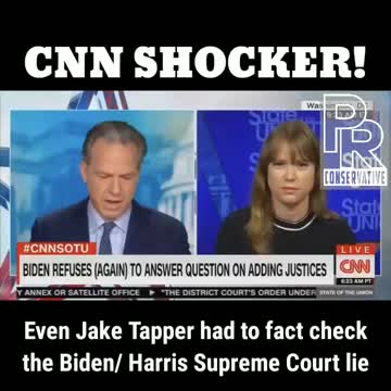 Even CNN Jake Tapper had to fact check the supreme court lie