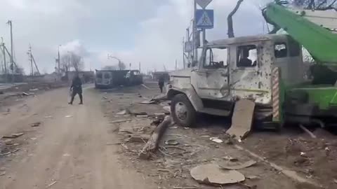 Scenes of destruction left by the Russian army in Mariupol 😢😢😢