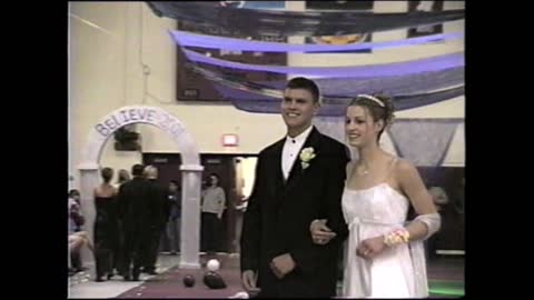 2000-01 WPHS Vids 112 Prom 078 Grand March Couple 51 by Glenn Strader