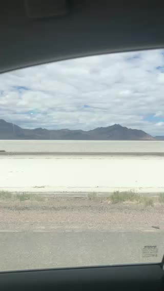 Driving through the Salt Flats in beautiful Utah!