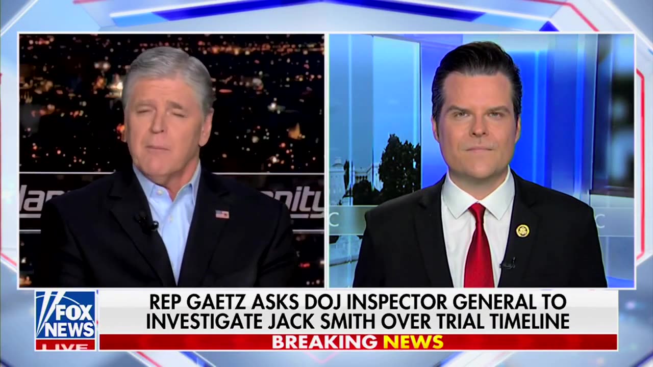 Jack Smith Must Be Investigated For Election Interference! | Rep Matt Gaetz