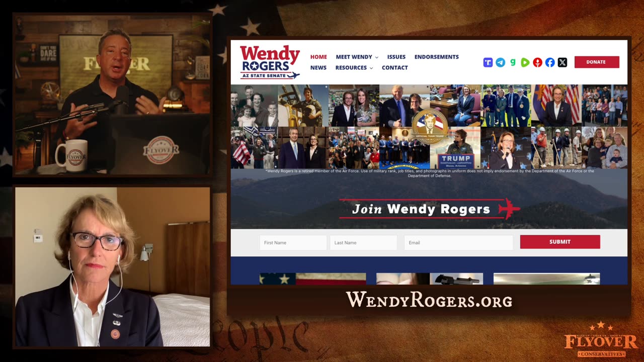 Wendy Rogers Interview on Flyover Conservatives (7/18/2024)