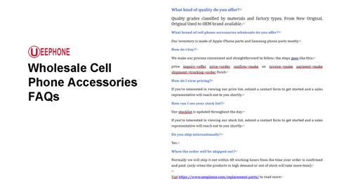 Cell Phone Accessories Wholesale Supplier from Hong Kong