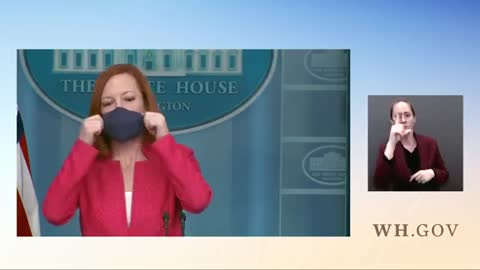 Jen Psaki Holds Press Briefing After Biden's Response To Russia Invading Ukraine