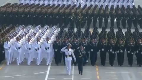 Chinese-style military parade