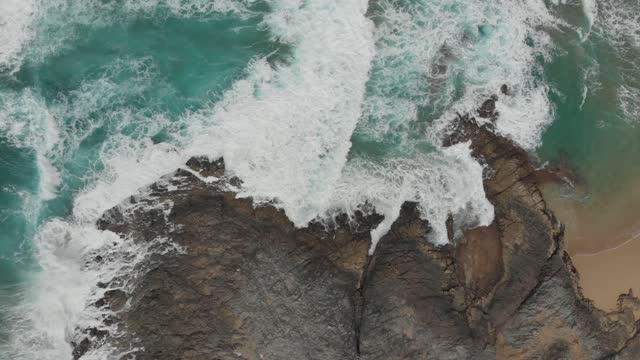 the beach and the waves