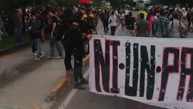 Video: Estudiantes de la UIS bloquean la Puerta del Sol en Bucaramanga