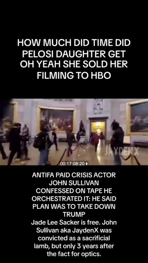 Paid actors on January 6, 2021