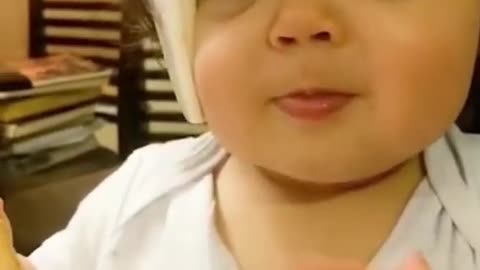 Funny Baby videos eating #short