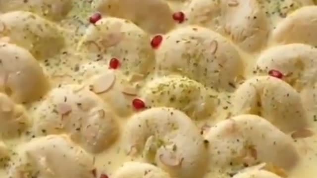 RASMALAI IS A INDIAS FAMOUS MILK FOOD
