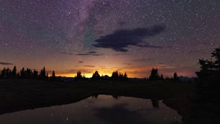 Time Lapse Video Of Star Gazing On A Starry Night