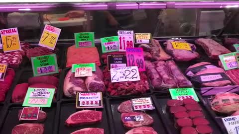 Meat lovers have to visit the Meat section inside Queen Victoria Market