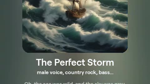 The Perfect Storm On The Bearing Sea - Song