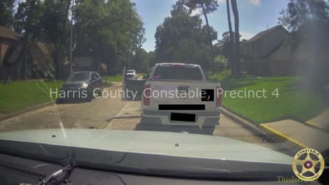 Dashcam video shows robbery suspect opening fire on deputy constable in Harris County