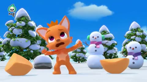 🎄XMAS !! LEARN COLORS WITH SNOWBALL FIGHT AND MORE !! KIDS CHRISTMAS SONGS !! PLAY WITH HOGI !!!!