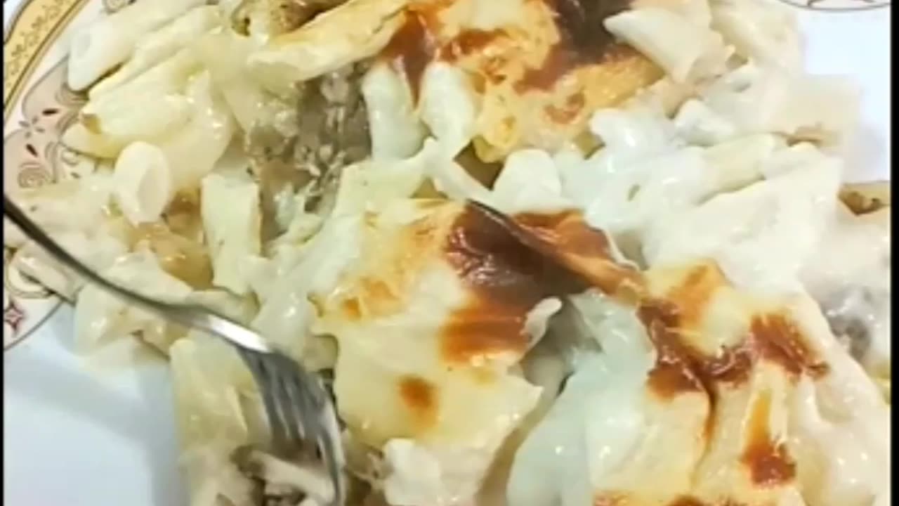 Pasta béchamel مكرونه بشاميل