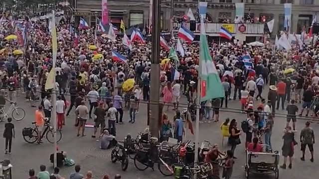 Amsterdam, Netherlands: Massive anti-government protests on Sept. 4, 2022