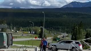 Dust Devil Completely Destroys Fruit Stand