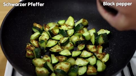 Quick recipe for fried zucchini. Very easy and delicious!