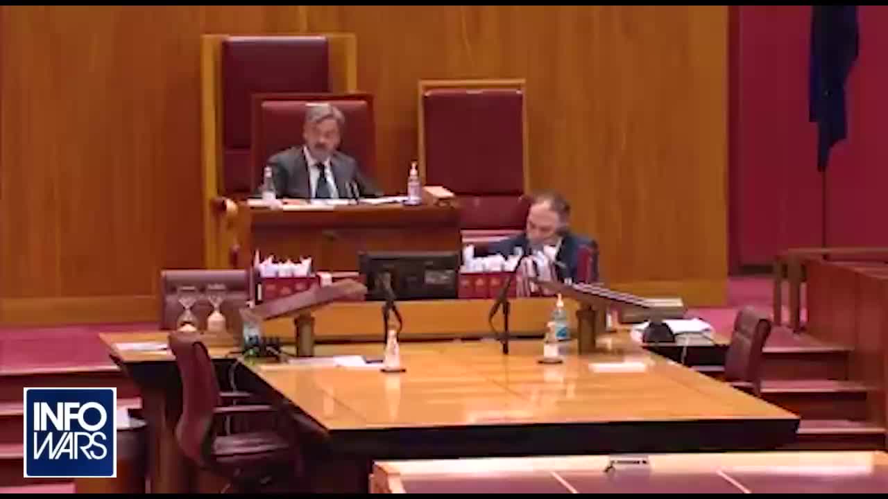 Australian Senator Walks into Parliament and Drops Truth Bombs About Klaus Schwab,