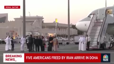 Five Americans freed in US-Iran deal arrive in Qatar