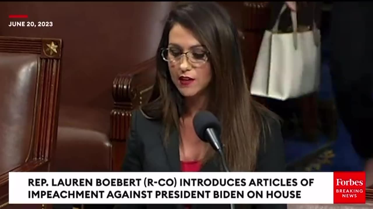 Lauren Boebert Introduces Articles of Impeachment on House Floor