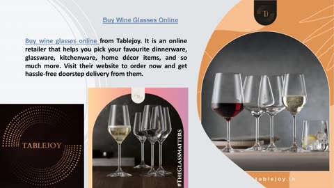 Buy Wine Glasses Online