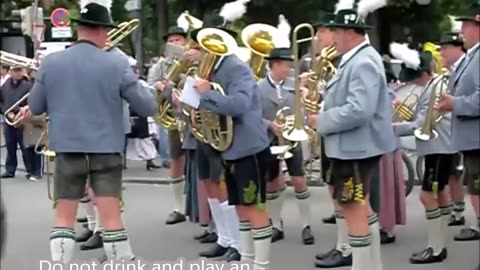 Drunk Band Member at Oktoberfest in Munich