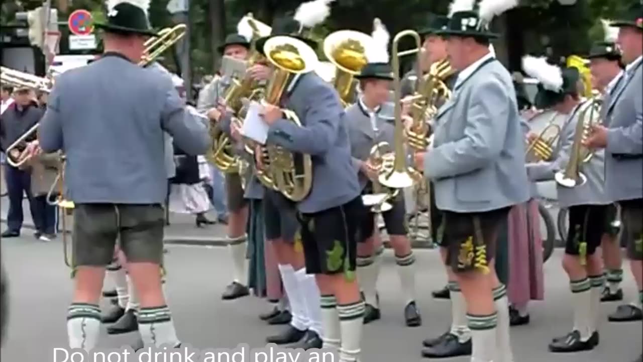 Drunk Band Member at Oktoberfest in Munich