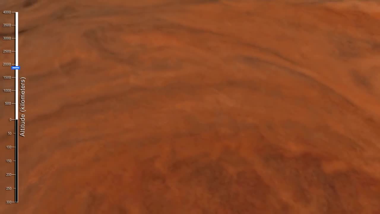 NASA's simulated flight takes you right into Jupiter's Great Red Spot