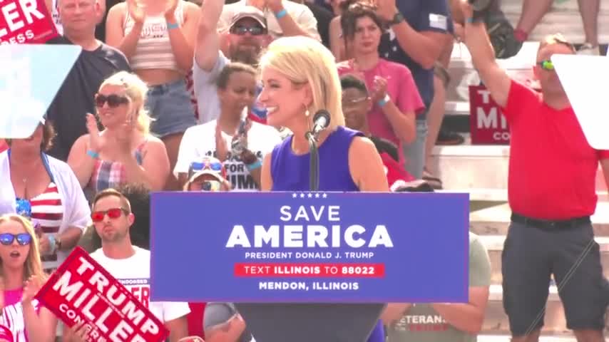 Trump Rally in Illinois: Rep. Mary Miller speaks at Trump Rally in Illinois