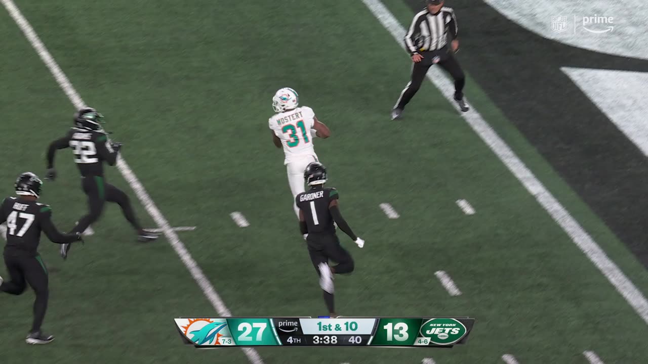 Mostert's 34-yard TD run ends with RB's long jog parallel to goal line