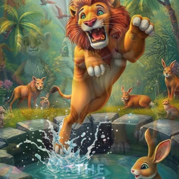 The Clever Rabbit and the Lion (India)