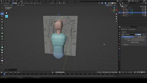 Blender - blocking volumentrico 02n - cuerpo