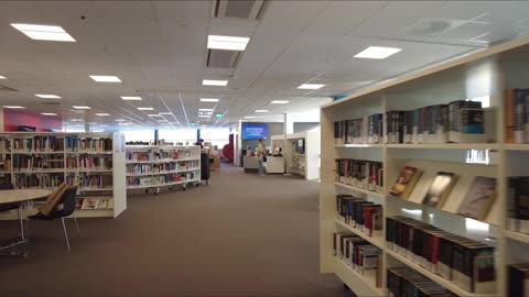 WALKTHROUGH BEAUTIFUL LIBRARY OF #DRAMMEN #NORWAY - NO MUSIC - NO TALKING - 4K NATURE