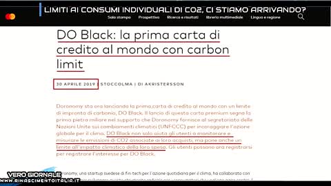 Limiti ai consumi individuali di CO2, ci stiamo arrivando - Vero Giornale 23.11.2021