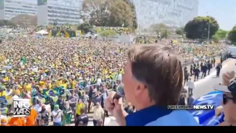 Brazilian President Bolsonaro Leads Millions of Protestors Fighting Fake News Illuminati Psychopaths