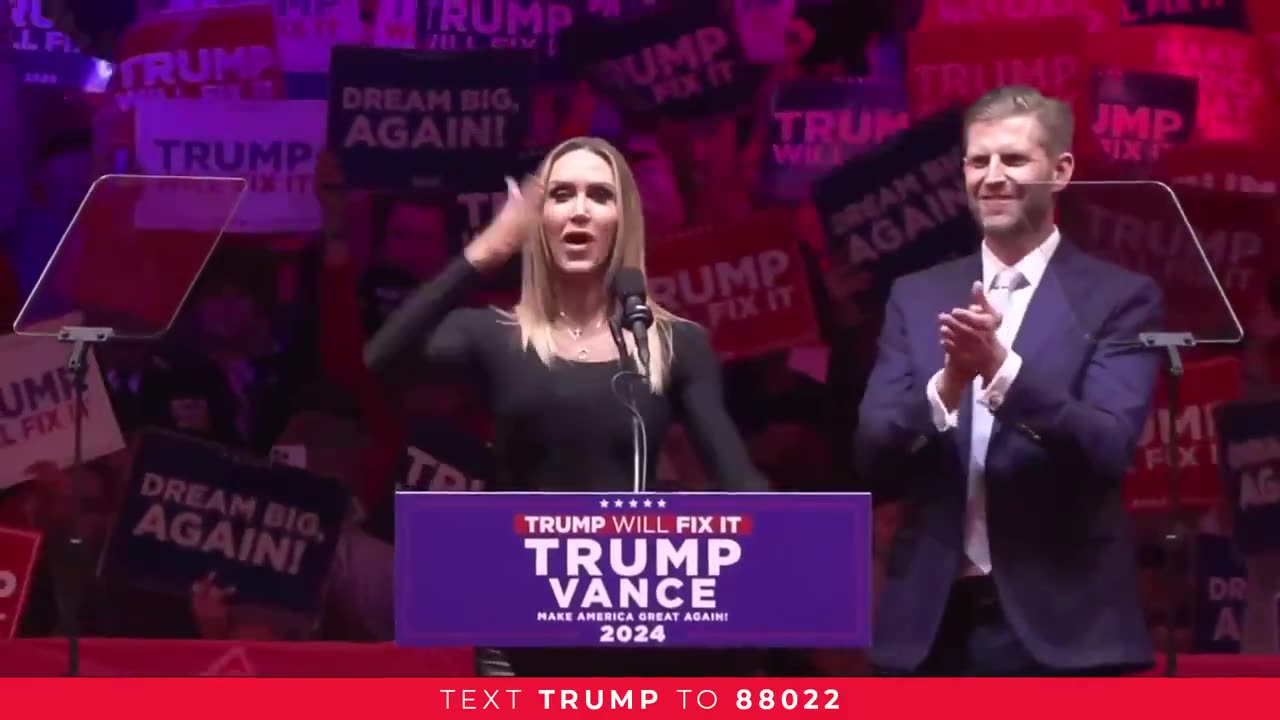 ERIC & LARA TRUMP AT MSG: "THEY TRIED EVERYTHING TO TAKE DOWN TRUMP!"
