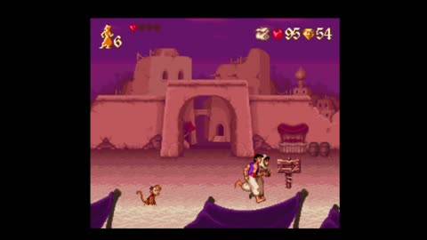 Game Aladdin Snes super nintendo stage 1 part 2