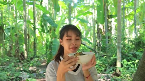Yummy cooking curry duck recipe _ Cooking skills _ Khmer Survival Skills