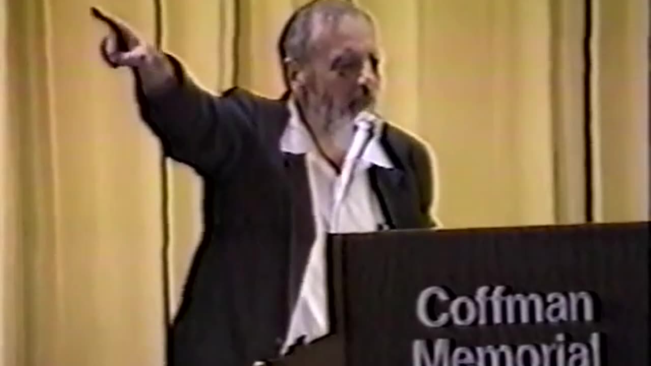 Rabbi Meir Kahane at the University of Minnesota 1990 part 1 of 2