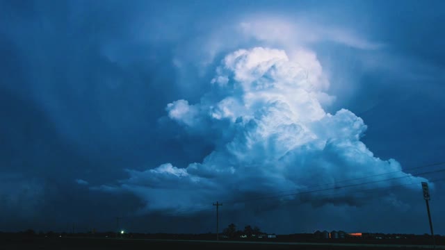 Beautiful sky and thunderstorm