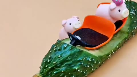 Piggy couple wait for the end