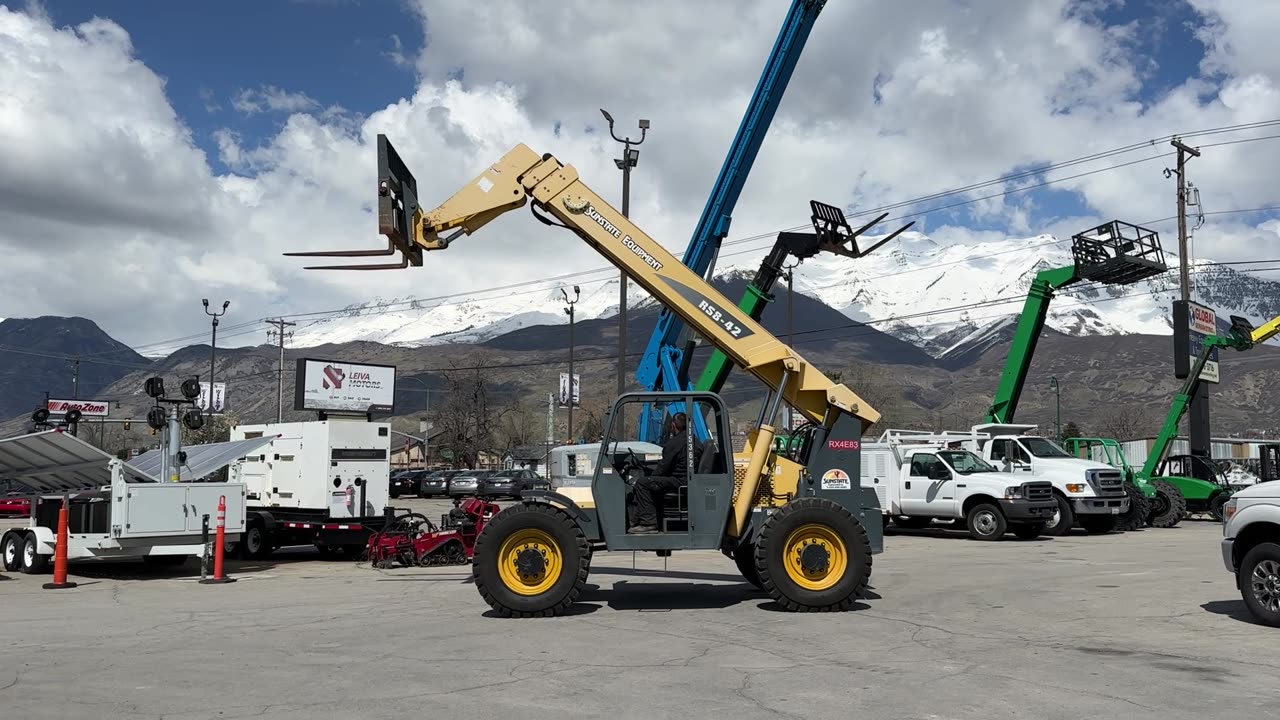 Telehandler Forklift 2013 Gehl RS8-42 4x4x4 8,000 LB 42' Reach Diesel Telescopic Fork Lift