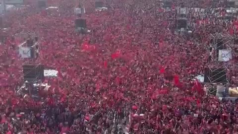 Turkish people in Istanbul to declare support for Gaza and Palestine