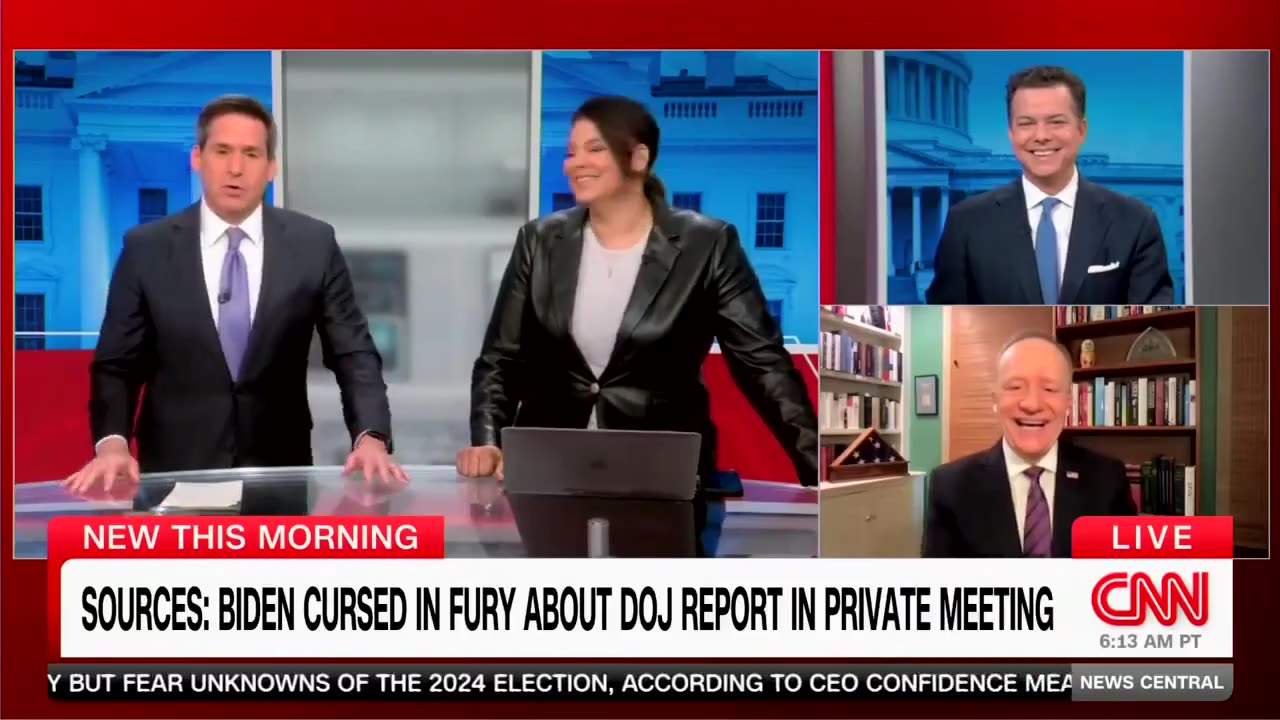 CNN after Biden proves he's senile hours after prosecutors declare him UNFIT for office