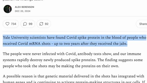 Spike Protein 2 Years After The Jab, That's Not What The "Experts' Told Us (See Description Box)